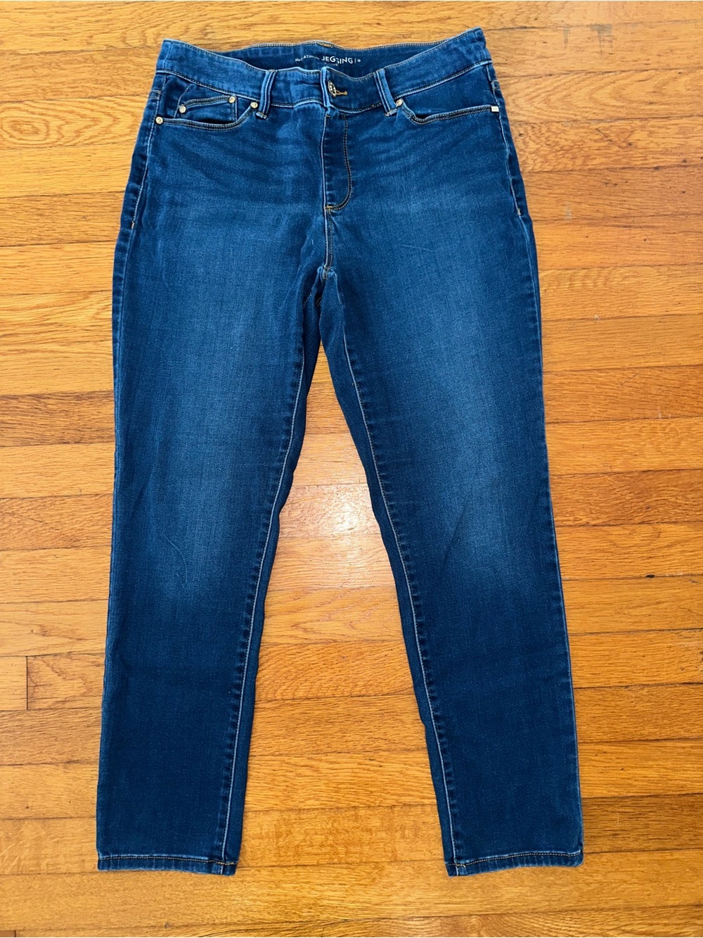 Chico's Platinum Collection Slim Fit Stretch Denim Jeggings - Size 0